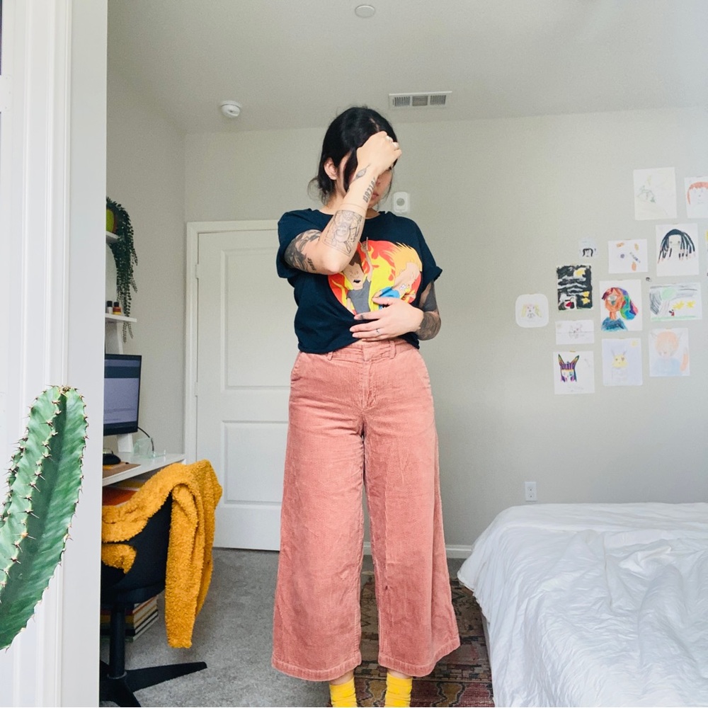 ❌SOLD❌  wide leg corduroy pants